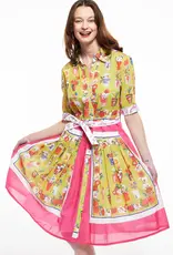 Dizzy Lizzie Mrs Maisel Dress Pink Pots
