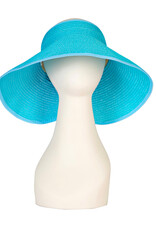 Blue Foldable Travel Visor