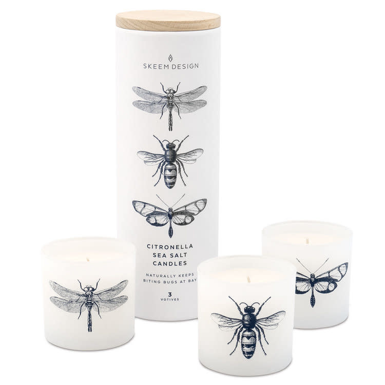 Citronella Sea Salt Votive Set of 3