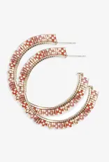 Ink + Alloy Nora Checkered Hoop Earrings