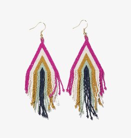 Ink + Alloy Haley Beaded Fringe Earrings