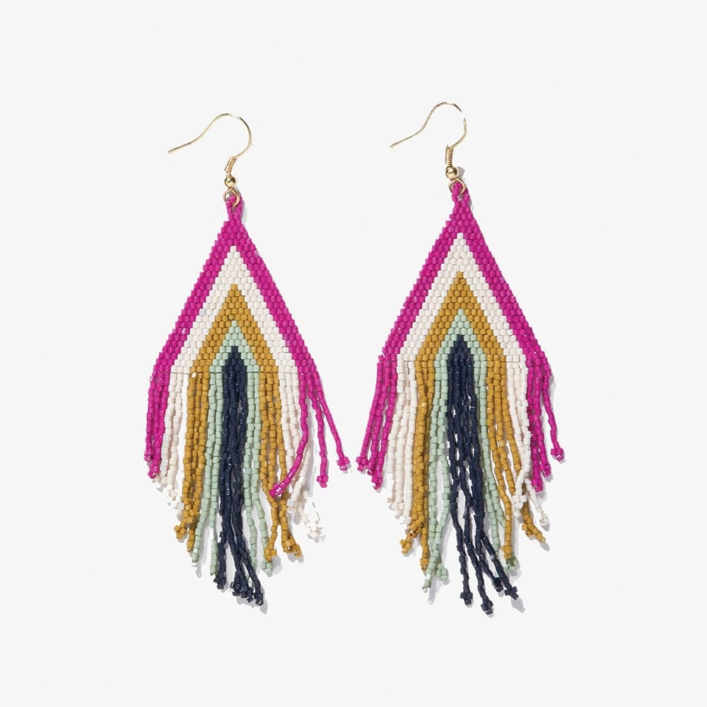 Ink + Alloy Haley Beaded Fringe Earrings
