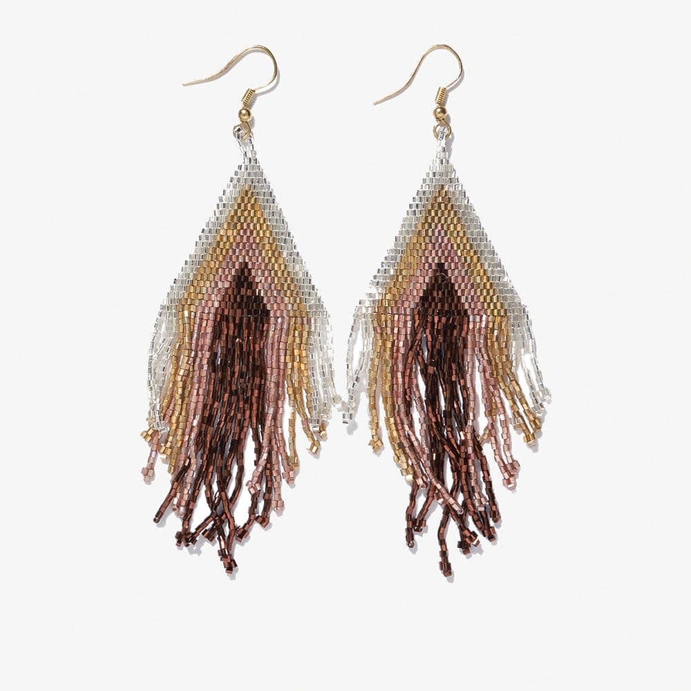 Ink + Alloy Haley Beaded Fringe Earrings