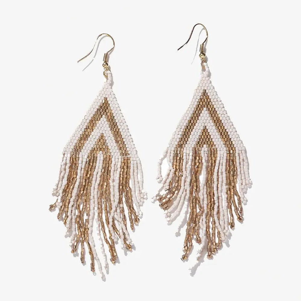 Ink + Alloy Haley Beaded Fringe Earrings