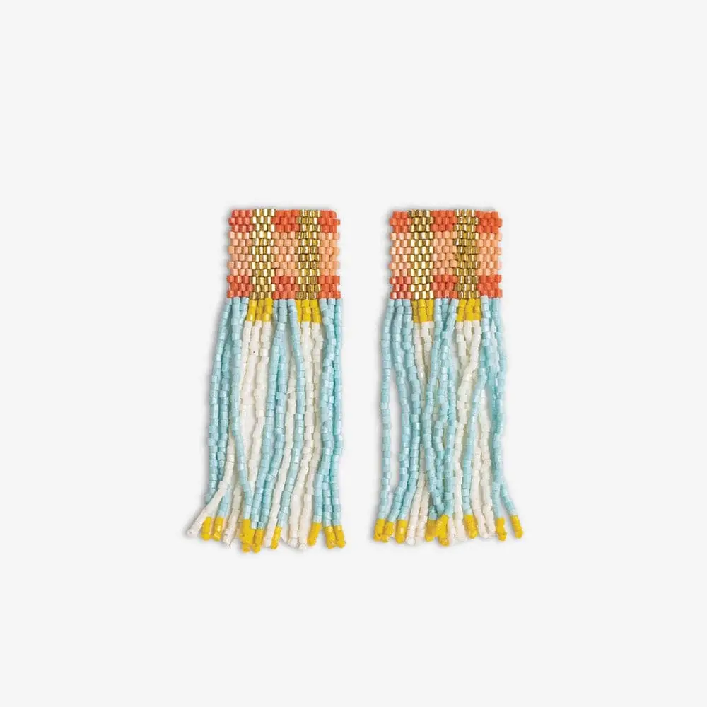 Ink + Alloy Ava Colorblock Beaded Earrings
