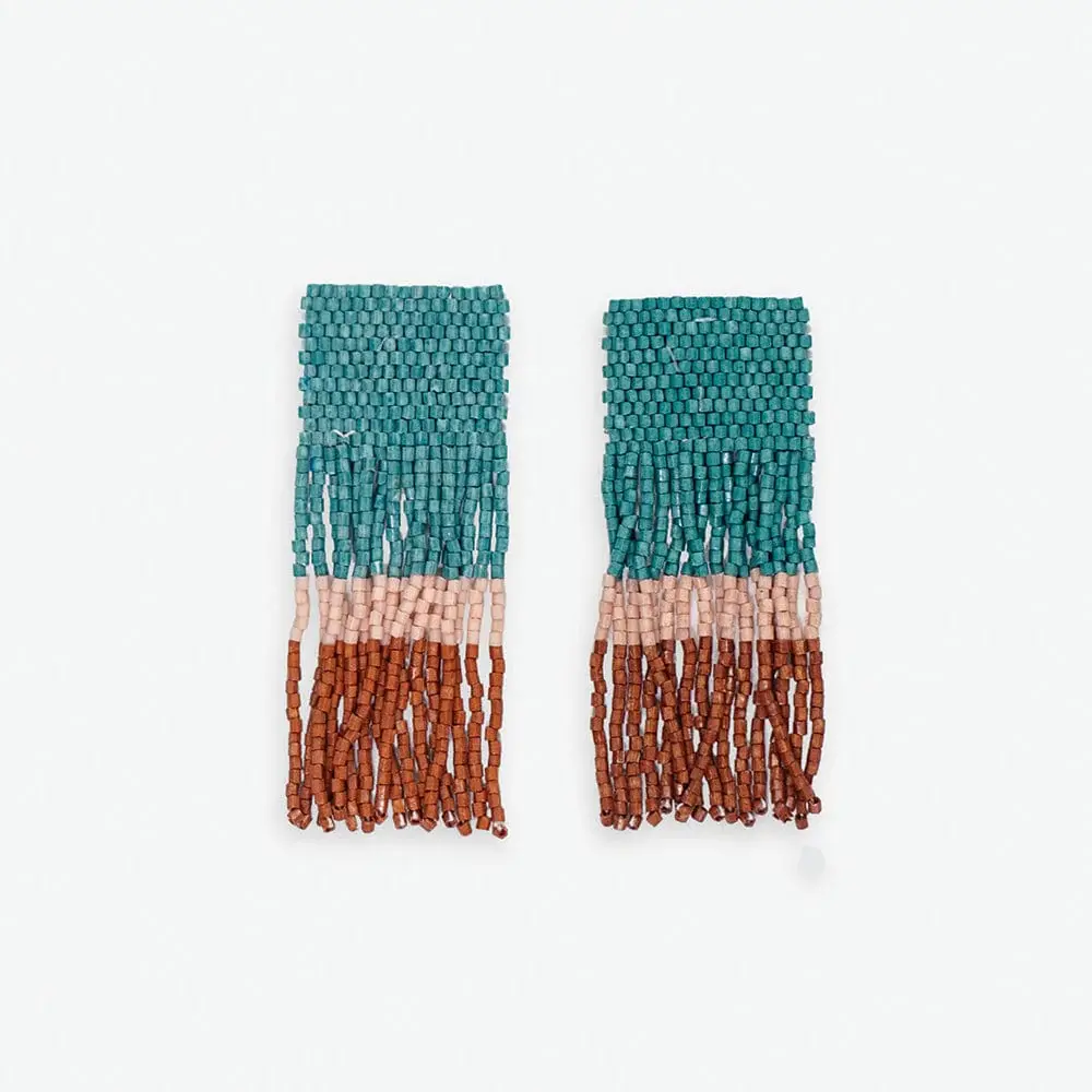 Ink + Alloy Ava Colorblock Beaded Earrings
