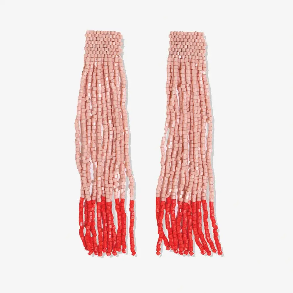 Ink + Alloy Ila Thick Stripe Fringe Earrings
