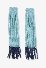 Ink + Alloy Ila Thick Stripe Fringe Earrings