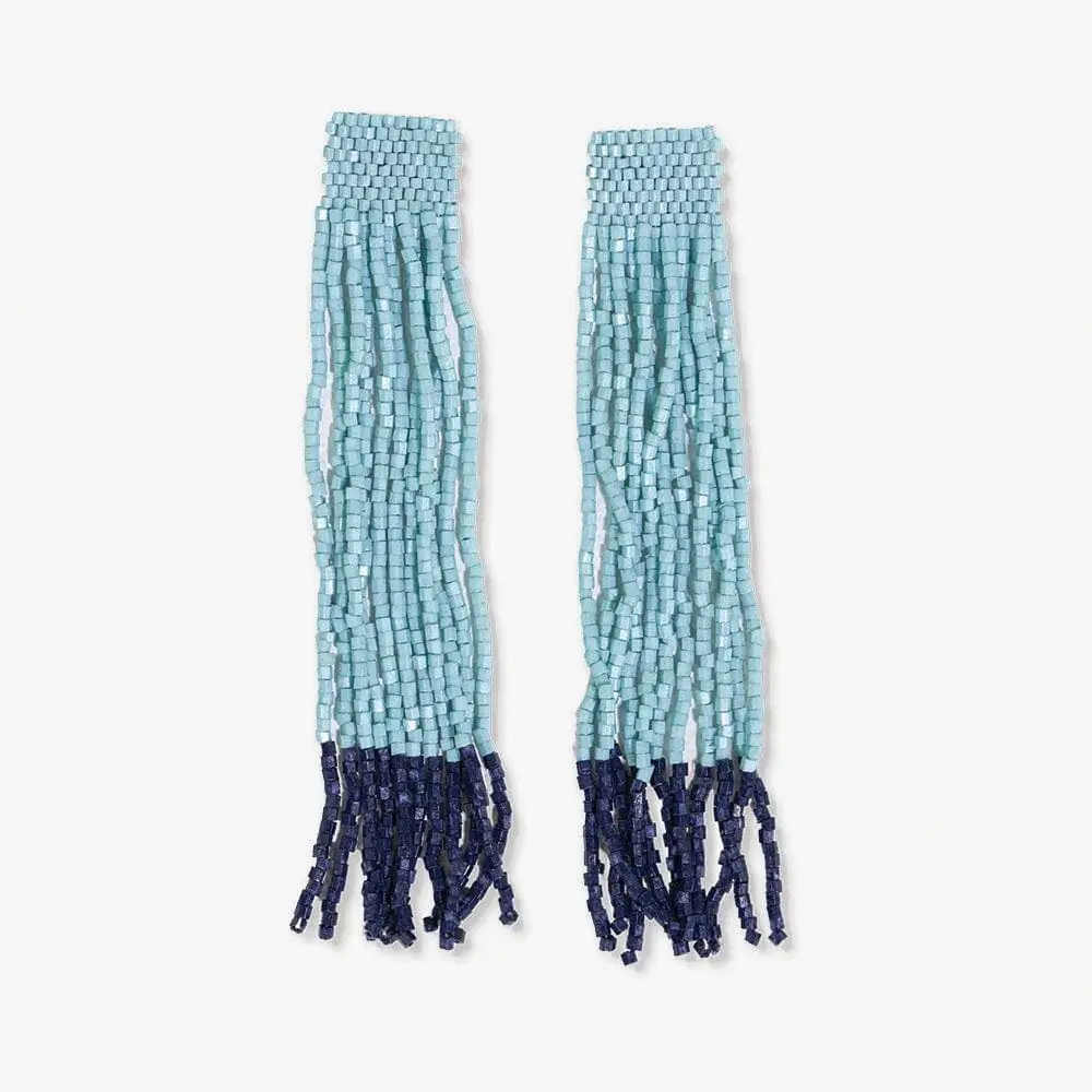 Ink + Alloy Ila Thick Stripe Fringe Earrings