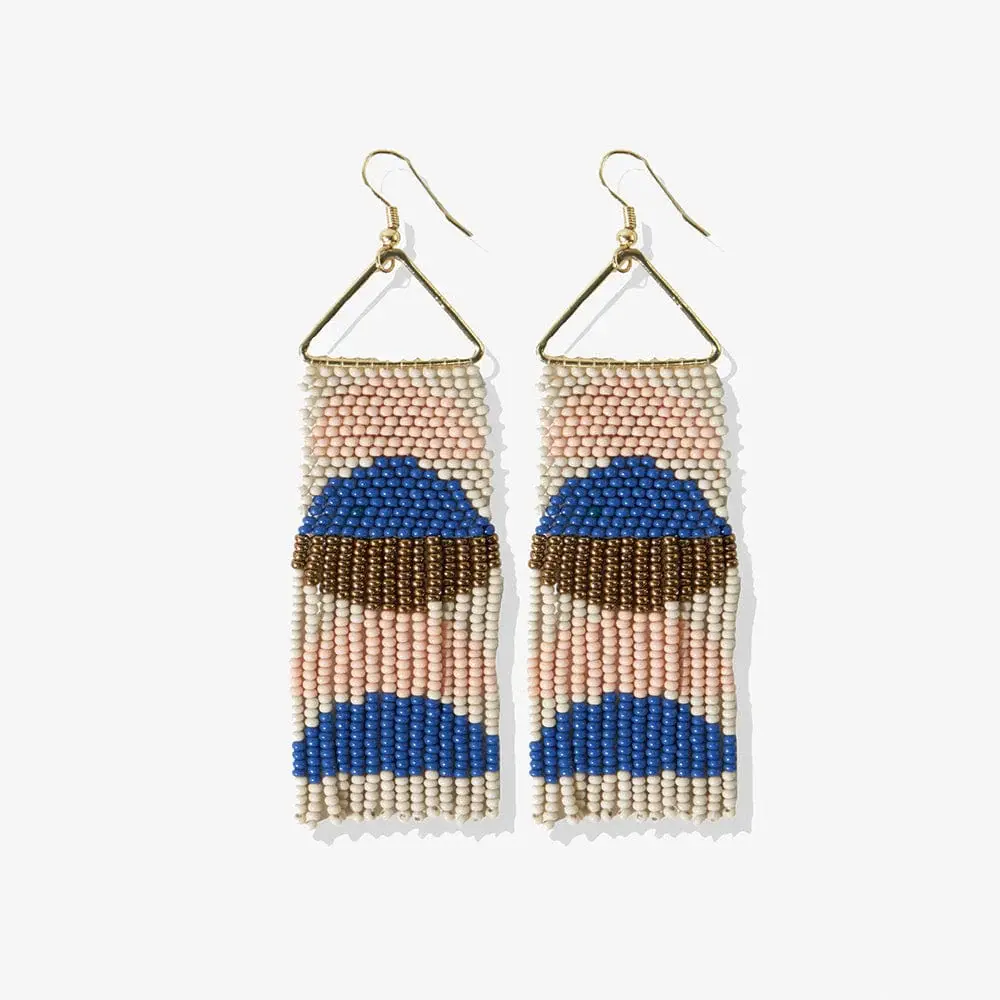 Ink + Alloy Gloria Half Circles Beaded Earrings