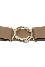 German Fuentes One Size Stretch Belt w/ Metal Buckle