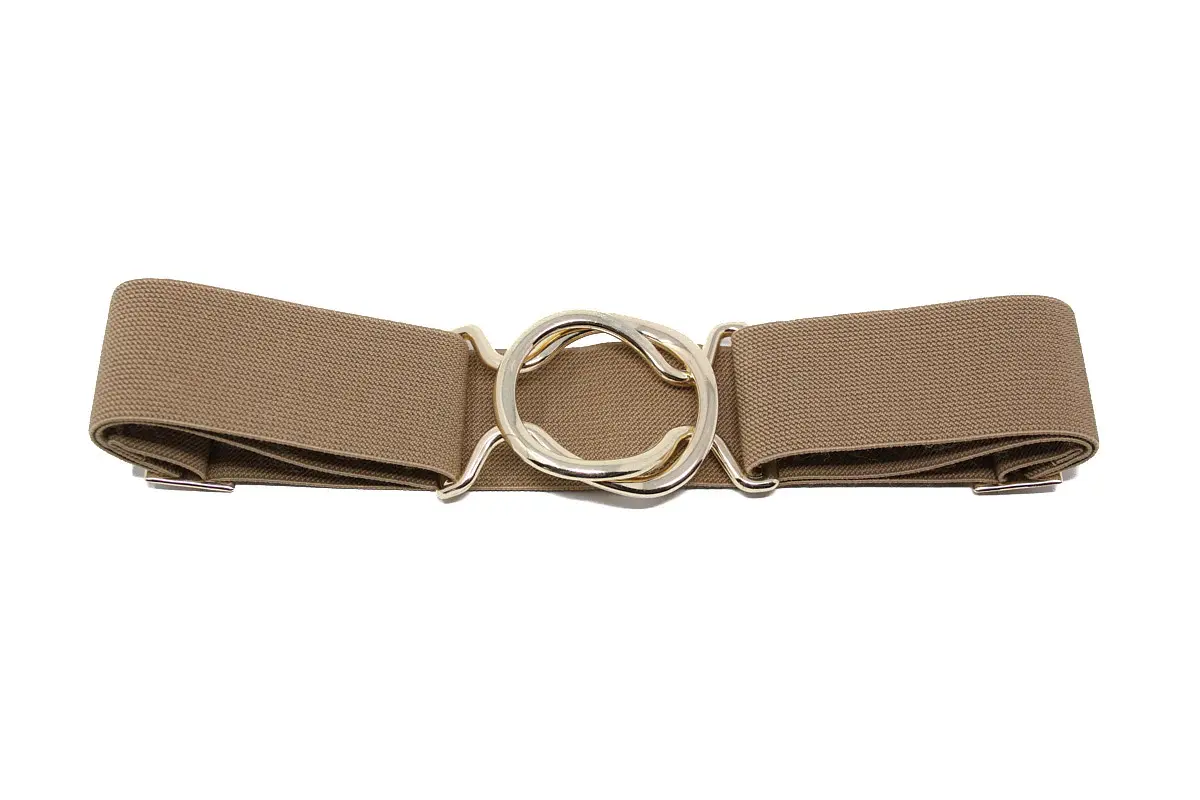 German Fuentes One Size Stretch Belt w/ Metal Buckle