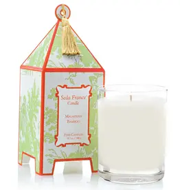 Seda France Toile Pagoda 10.2 oz Candle Malaysian Bamboo