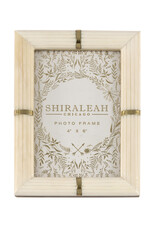 Shiraleah Portofino Ivory Ribbed Frame 4x6