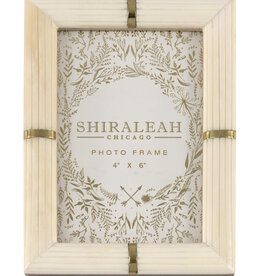 Shiraleah Portofino Ivory Ribbed Frame 4x6