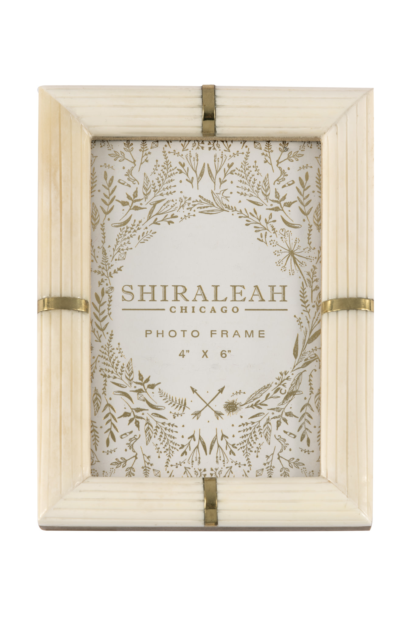 Shiraleah Portofino Ivory Ribbed Frame 4x6
