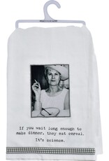 Trash Talk by Annie They Eat Cereal Dish Towel