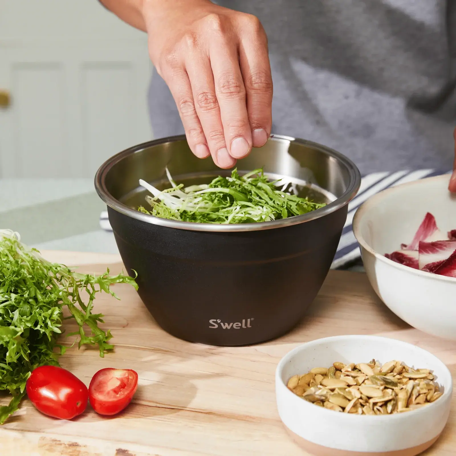 S'well Salad Bowl Kit Onyx