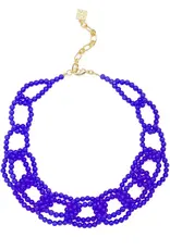 Zenzii Glass Beaded Link Necklace