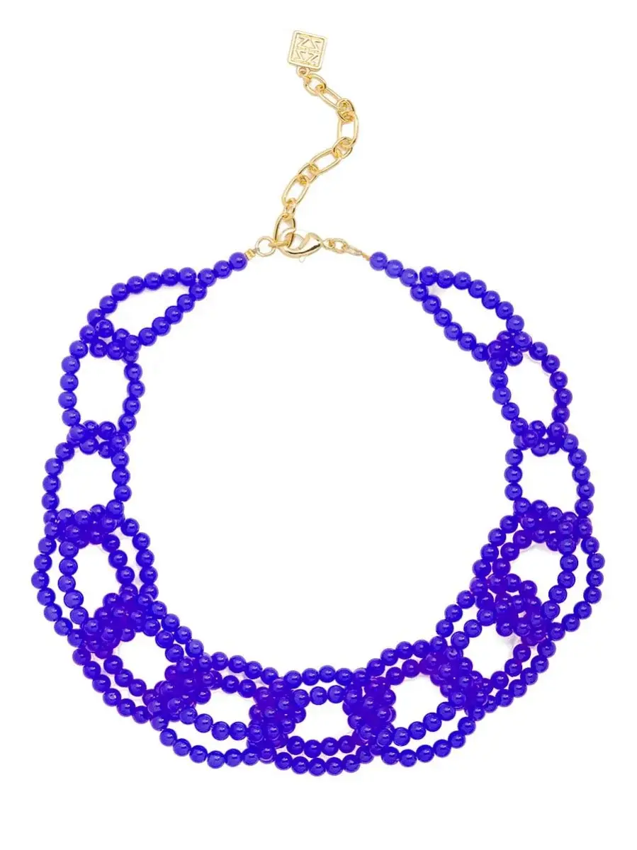Zenzii Glass Beaded Link Necklace