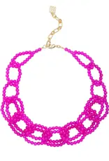Zenzii Glass Beaded Link Necklace