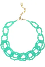 Zenzii Glass Beaded Link Necklace