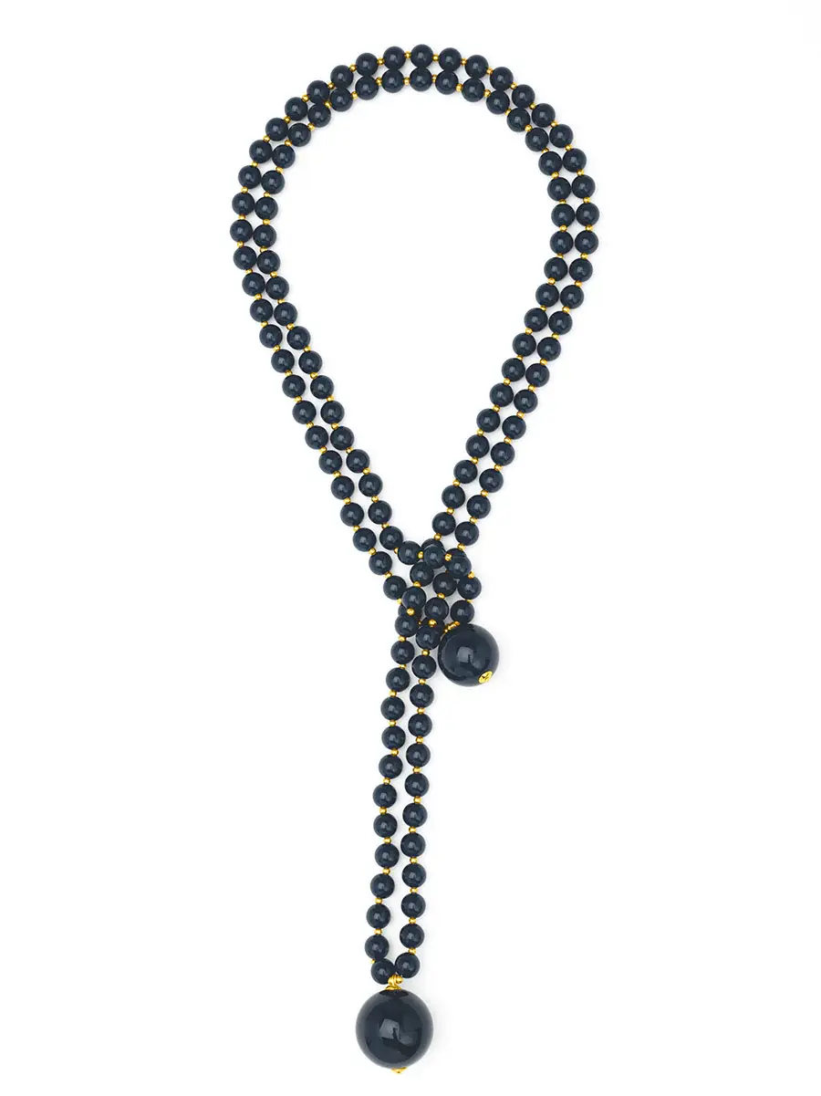 Zenzii Beaded Lariat Necklace