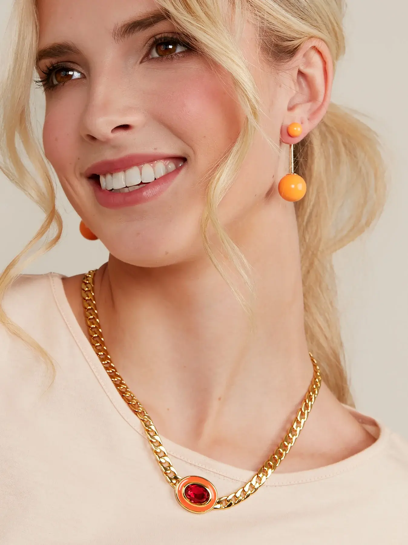 Zenzii Ball Ear Jacket Earring