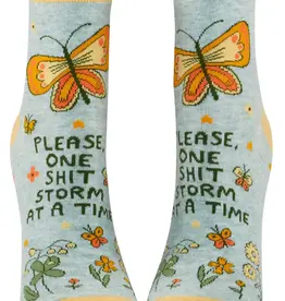Blue Q One Shitstorm At A Time Women's Socks
