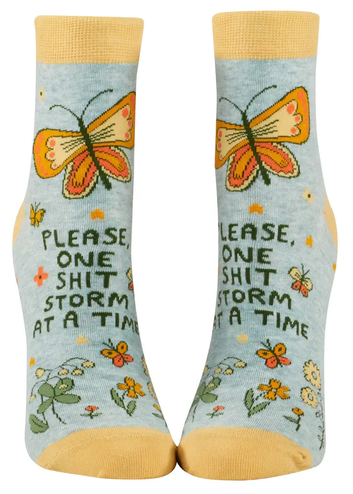 Blue Q One Shitstorm At A Time Women's Socks