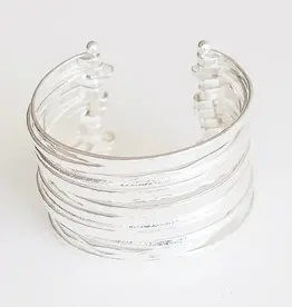 Leslie Curtis Bonnie Stacked Cuff Silver