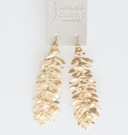 Leslie Curtis Palmer Leaf Earrings