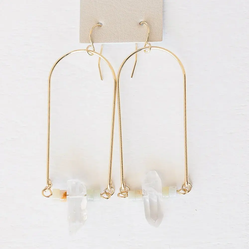 Leslie Curtis Landers Earrings w/ Stones