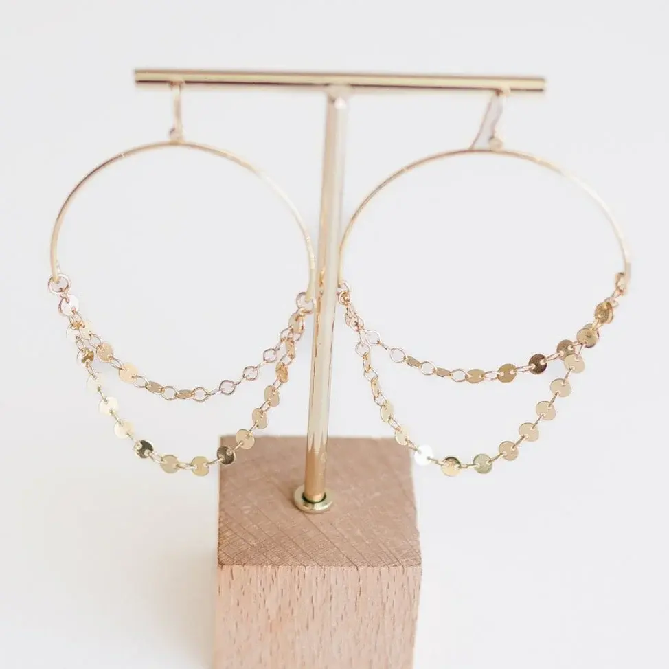 Leslie Curtis Miller Hoops w/ Chain