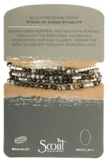 Scout Curated Wears Wrap Bracelet/Necklace Black Agate