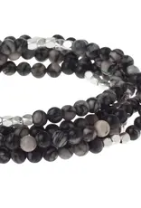 Scout Curated Wears Wrap Bracelet/Necklace Black Agate