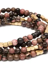 Scout Curated Wears Wrap Bracelet/Necklace Rhodochrosite