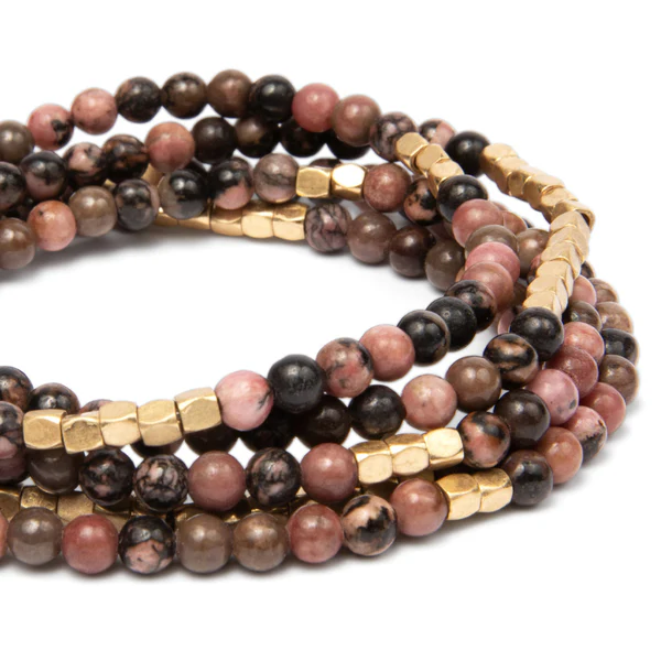 Scout Curated Wears Wrap Bracelet/Necklace Rhodochrosite
