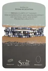 Scout Curated Wears Wrap Bracelet/Necklace Sodalite
