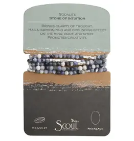 Scout Curated Wears Wrap Bracelet/Necklace Sodalite