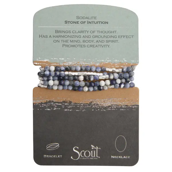 Scout Curated Wears Wrap Bracelet/Necklace Sodalite