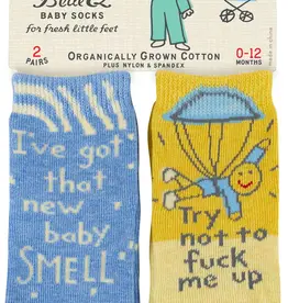 Blue Q Blue Q Baby Socks Baby Smell/Fuck Up