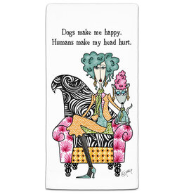 Dogs Make Me Happy Towel