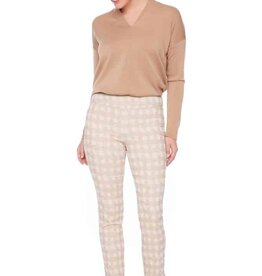 Up Ecru Square Ankle Pant