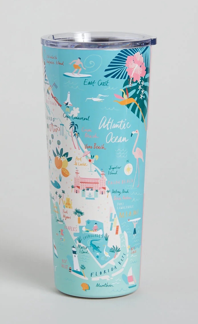 Spartina Stainless Steel Tumbler 22 oz. Florida