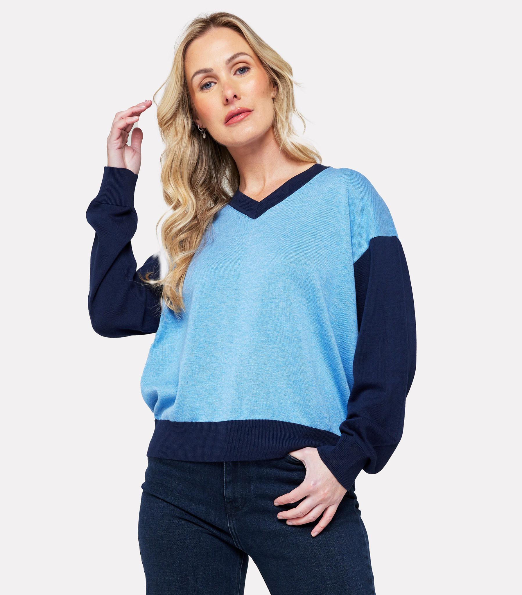Edinburgh Knits Color Block Top