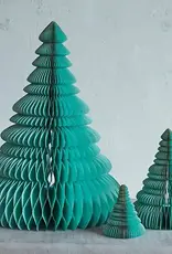 Glittered Recycled Paper Folding Trees Set of 3