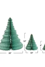 Glittered Recycled Paper Folding Trees Set of 3