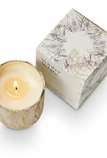 Illume Winter White Small Luxe Sanded Mercury Glass Candle