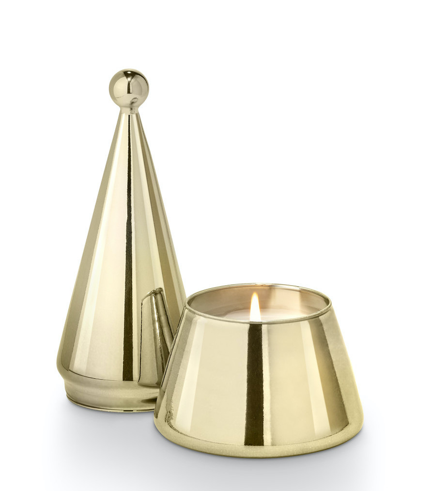 Illume Woodfire Small High Shine Tree Candle
